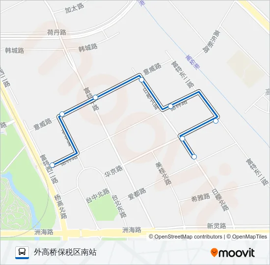 外高桥8路 Bus Line Map