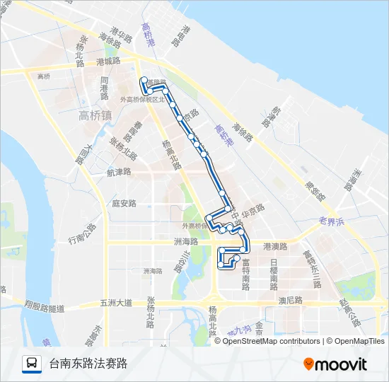 外高桥9路 Bus Line Map