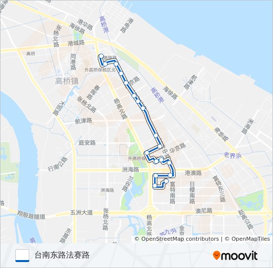 外高桥9路 bus Line Map