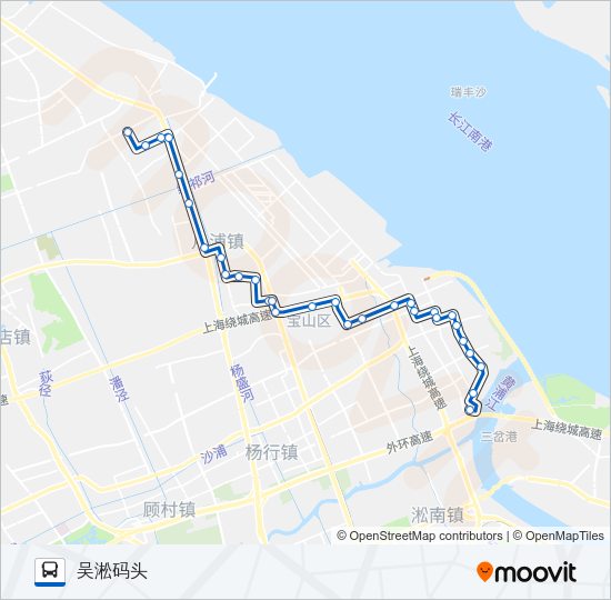 宝山10路 Bus Line Map
