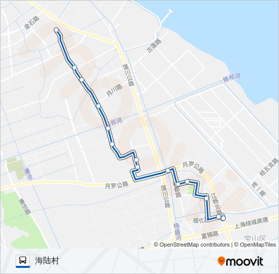 宝山12路 Bus Line Map