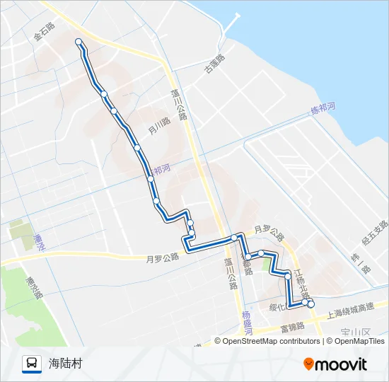 宝山12路 Bus Line Map