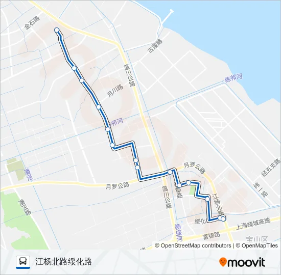 宝山12路 Bus Line Map