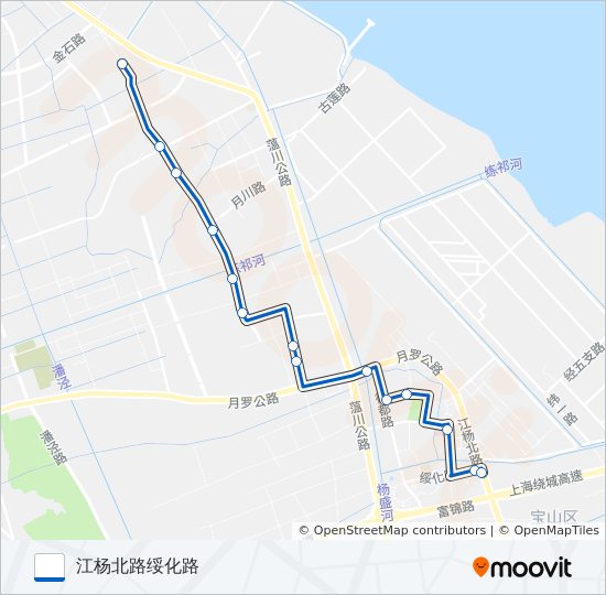 公交宝山12路的线路图