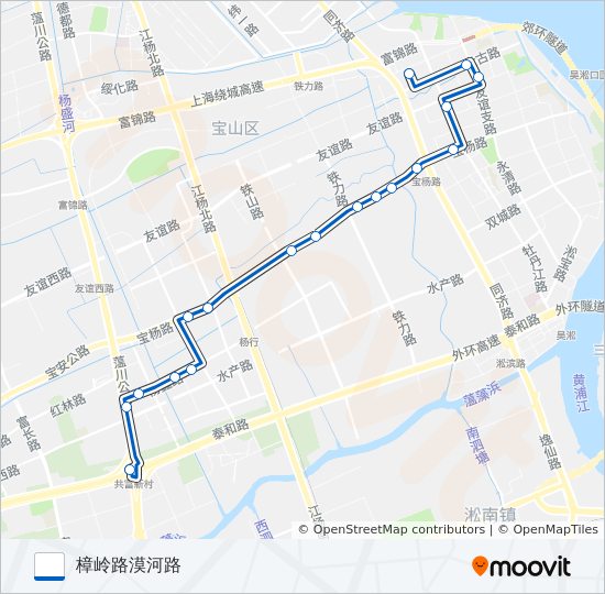 宝山15路 bus Line Map