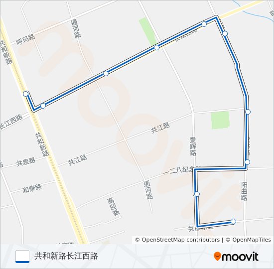 公交宝山17路的线路图