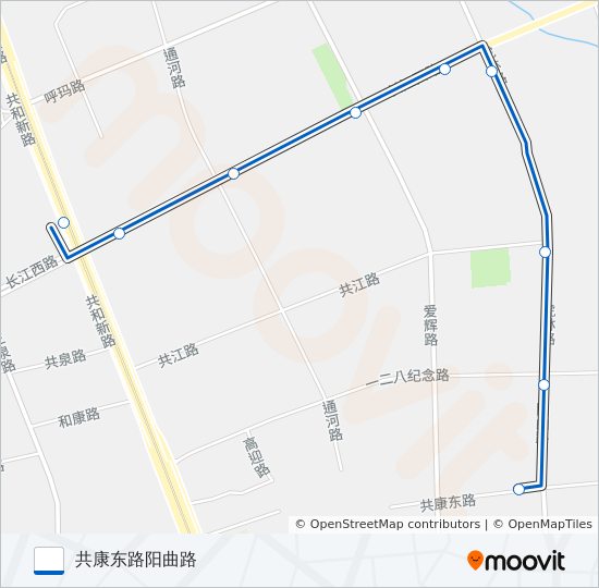 公交宝山17路的线路图