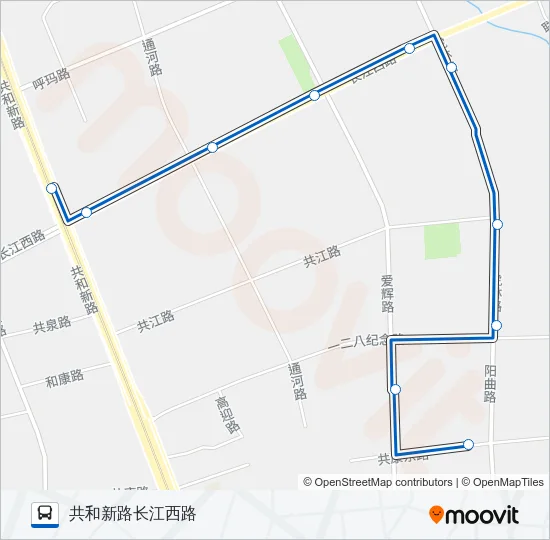 宝山17路 Bus Line Map