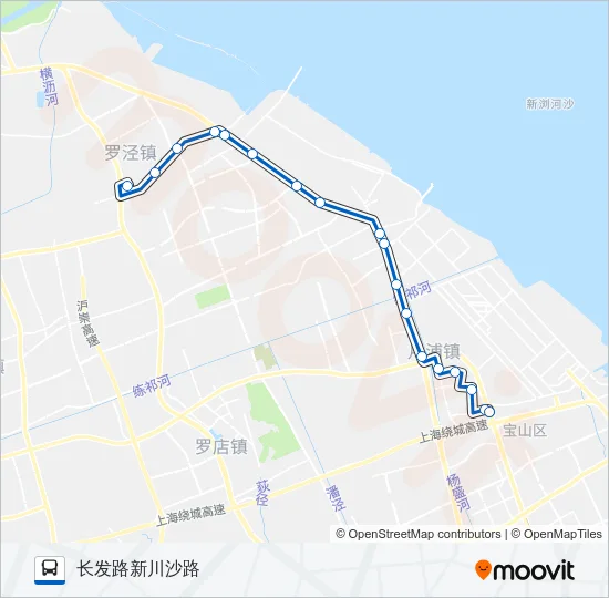 宝山18路 Bus Line Map