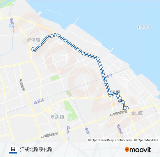 宝山18路 Bus Line Map