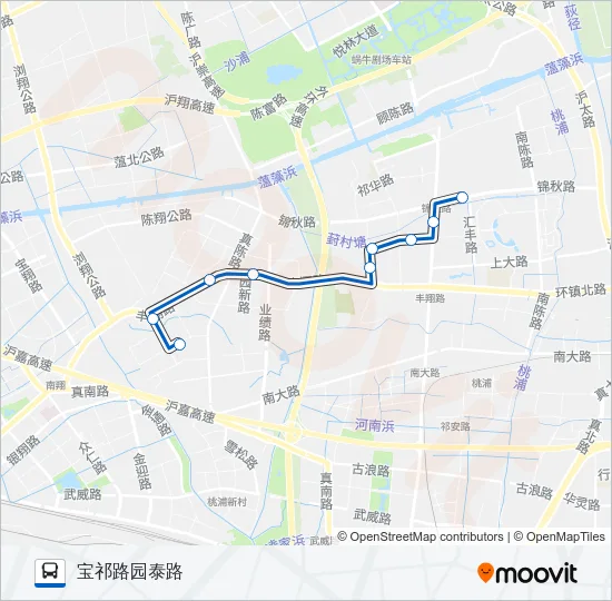 宝山85路 Bus Line Map