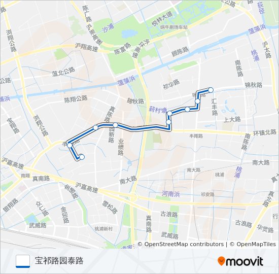 宝山85路 bus Line Map
