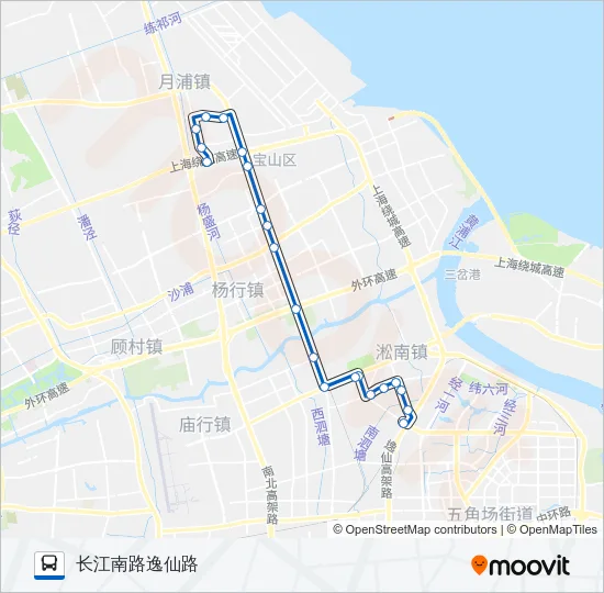 宝山88路 Bus Line Map