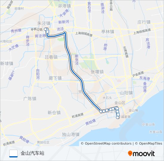 朱卫线高速 bus Line Map