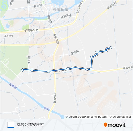 朱家角4路 bus Line Map