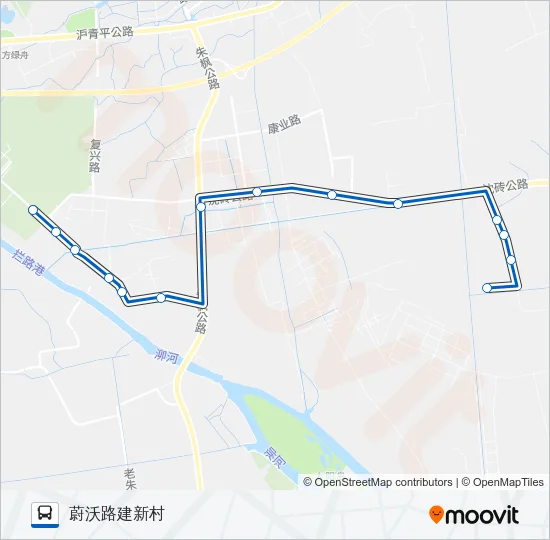 公交朱家角5路的线路图