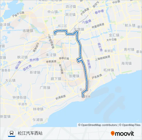 松亭石专线 Bus Line Map