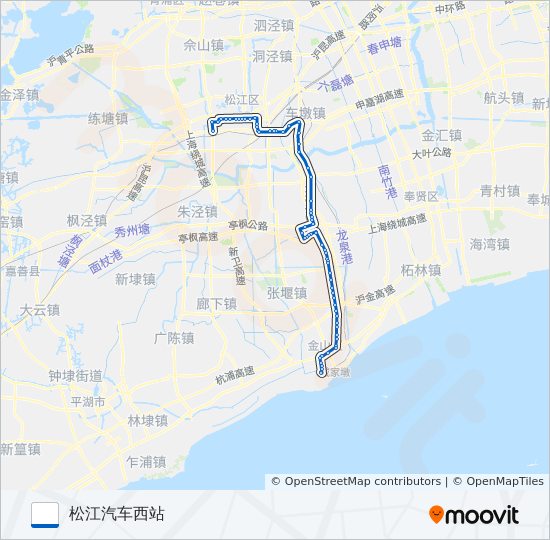 松亭石专线 bus Line Map