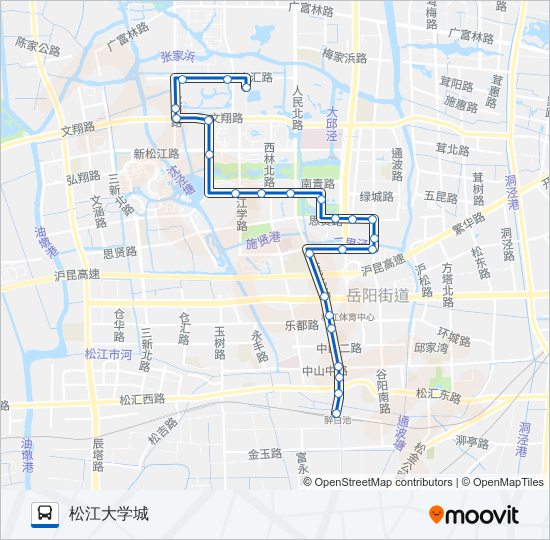 松江12路 bus Line Map