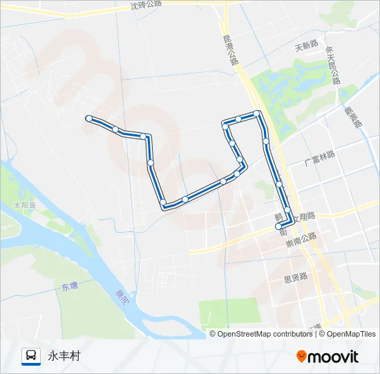 松江82路 Bus Line Map
