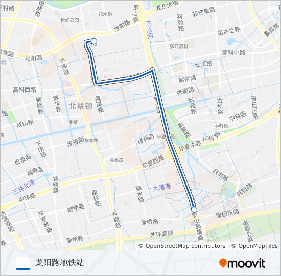 浦东26路 bus Line Map