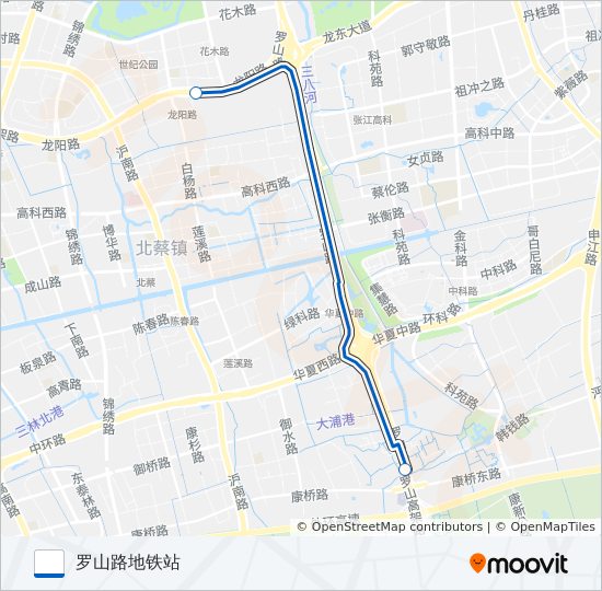 浦东26路 bus Line Map