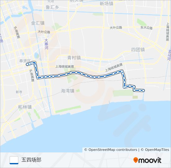 西五线B线 bus Line Map