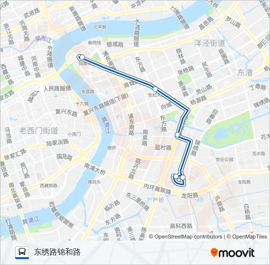 公交金融城4路的线路图