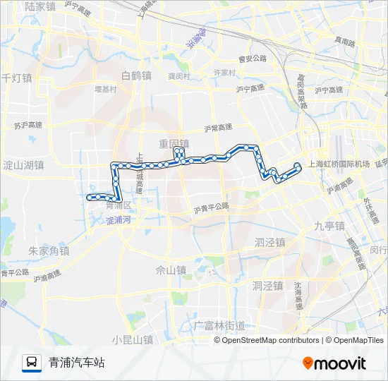 青凤徐专线 Bus Line Map
