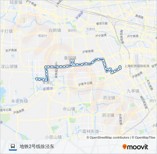 青凤徐专线 Bus Line Map