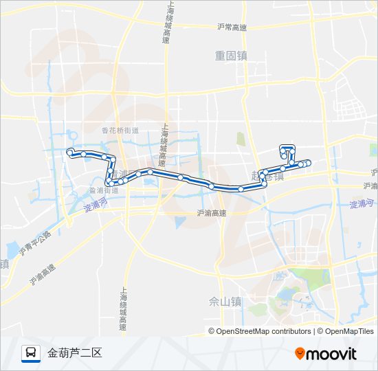 公交青徐区间路的线路图