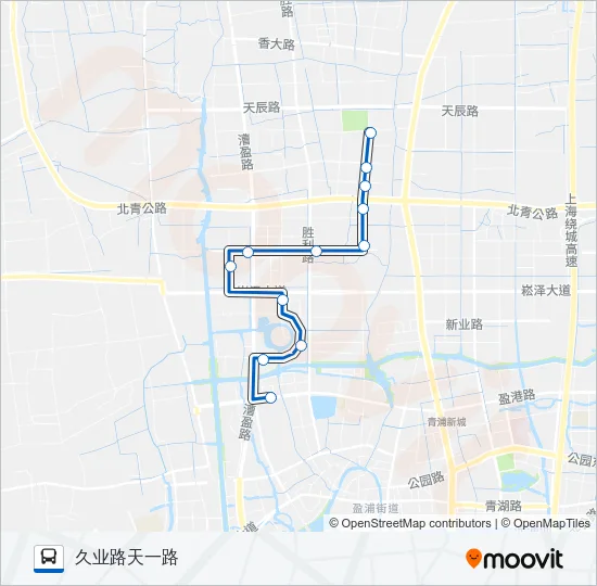 青浦13路 Bus Line Map
