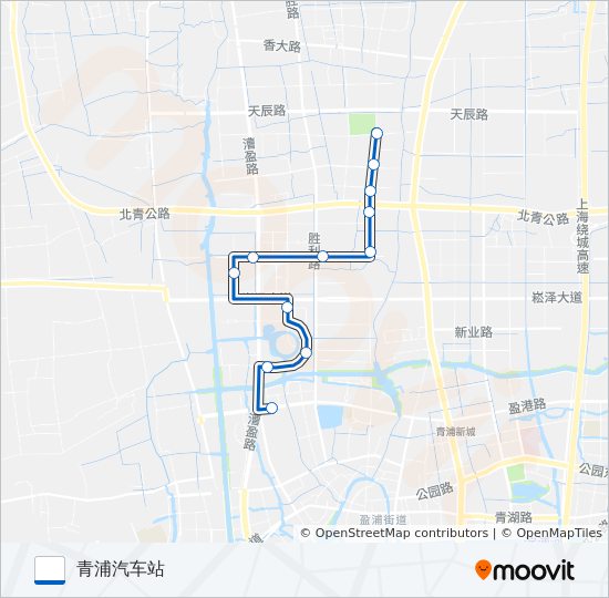 青浦13路 bus Line Map