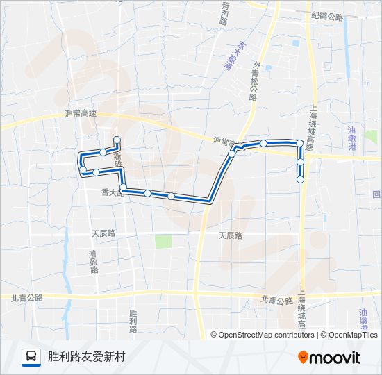 香花桥2路 Bus Line Map