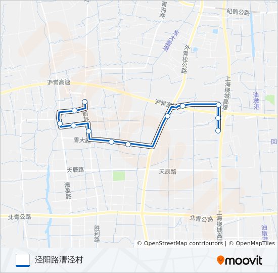 公交香花桥2路的线路图