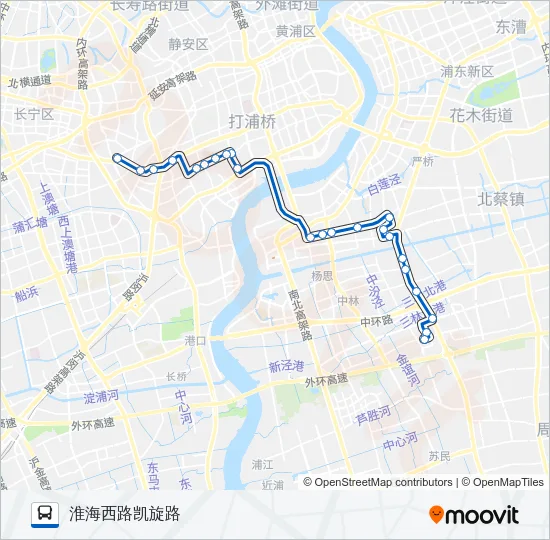 572路区间 Bus Line Map
