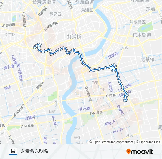 572路区间 Bus Line Map