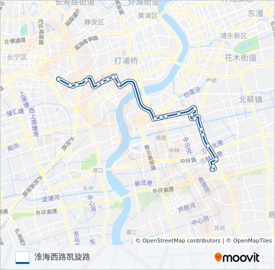 572路区间 bus Line Map