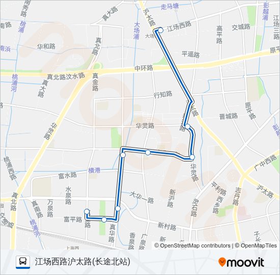 762路区间 Bus Line Map