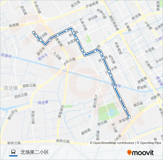 北场社区巴士 Bus Line Map