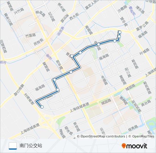 嘉定2路区间 bus Line Map