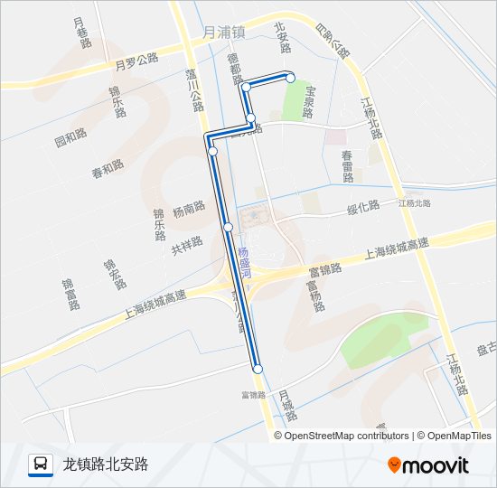 公交富锦社区1路的线路图