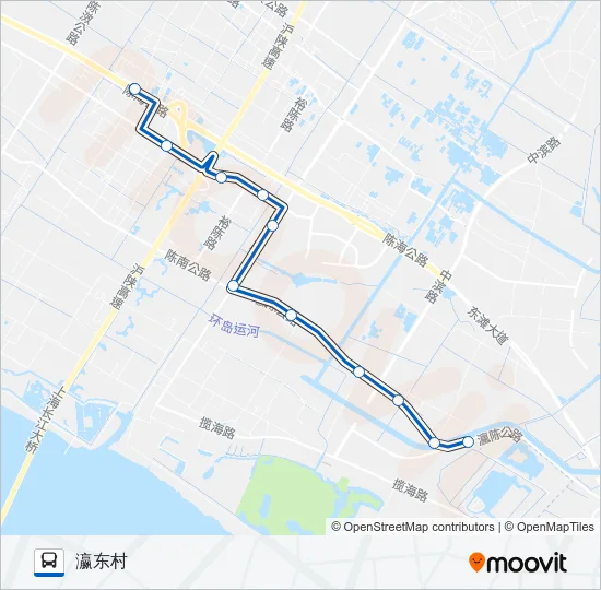 崇明东滩2路 Bus Line Map