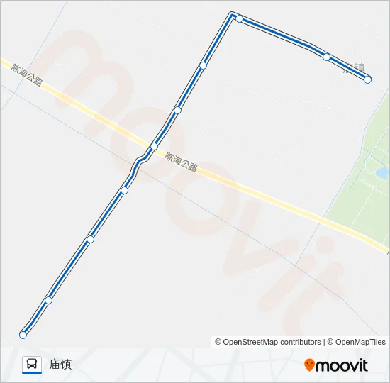 崇明乡村5路 Bus Line Map