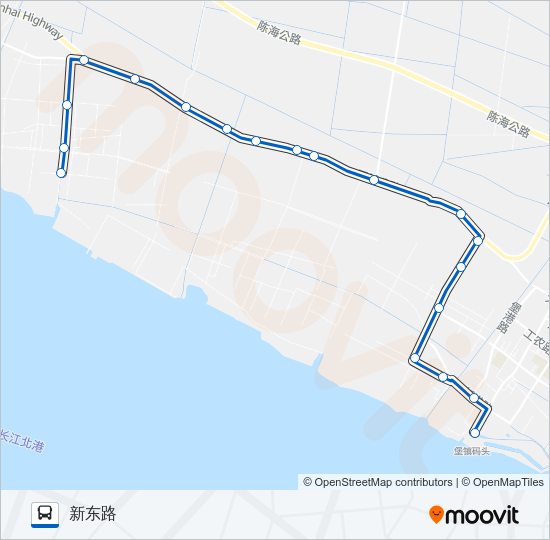 崇明乡村9路 Bus Line Map