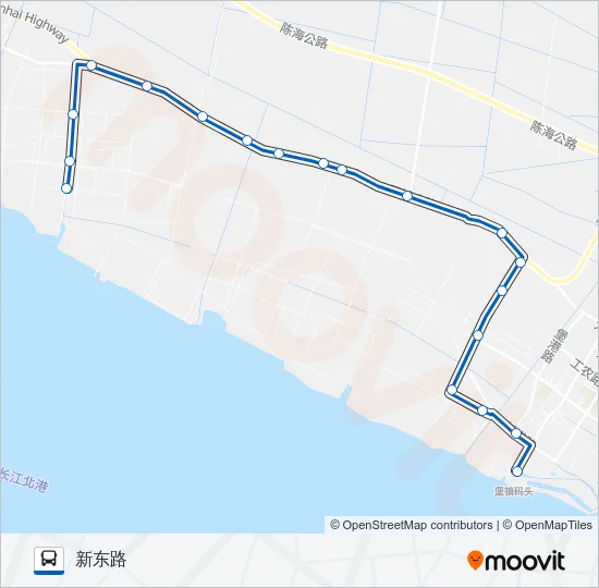 崇明乡村9路 Bus Line Map