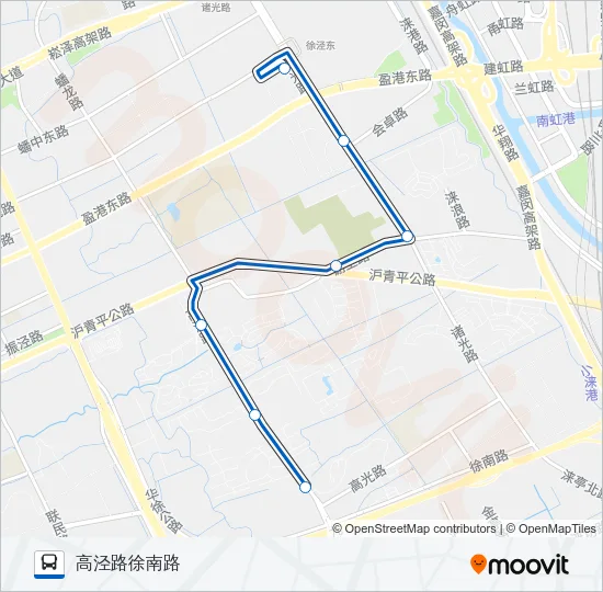 徐泾4路东段 Bus Line Map
