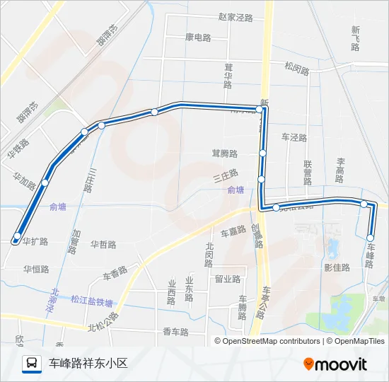 松江103路 Bus Line Map