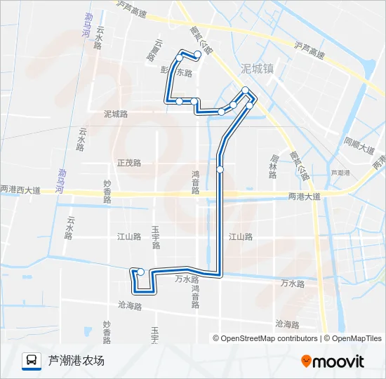 泥城2路定班 Bus Line Map