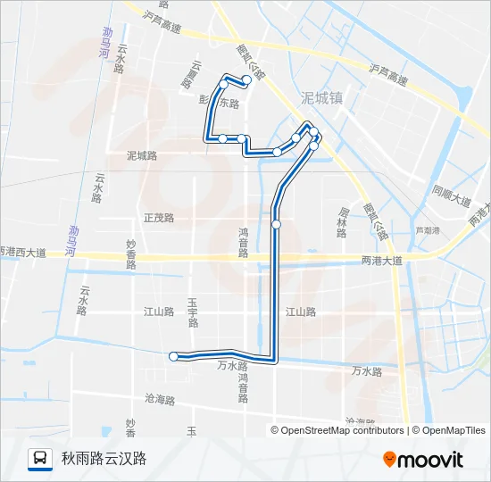 泥城2路定班 Bus Line Map